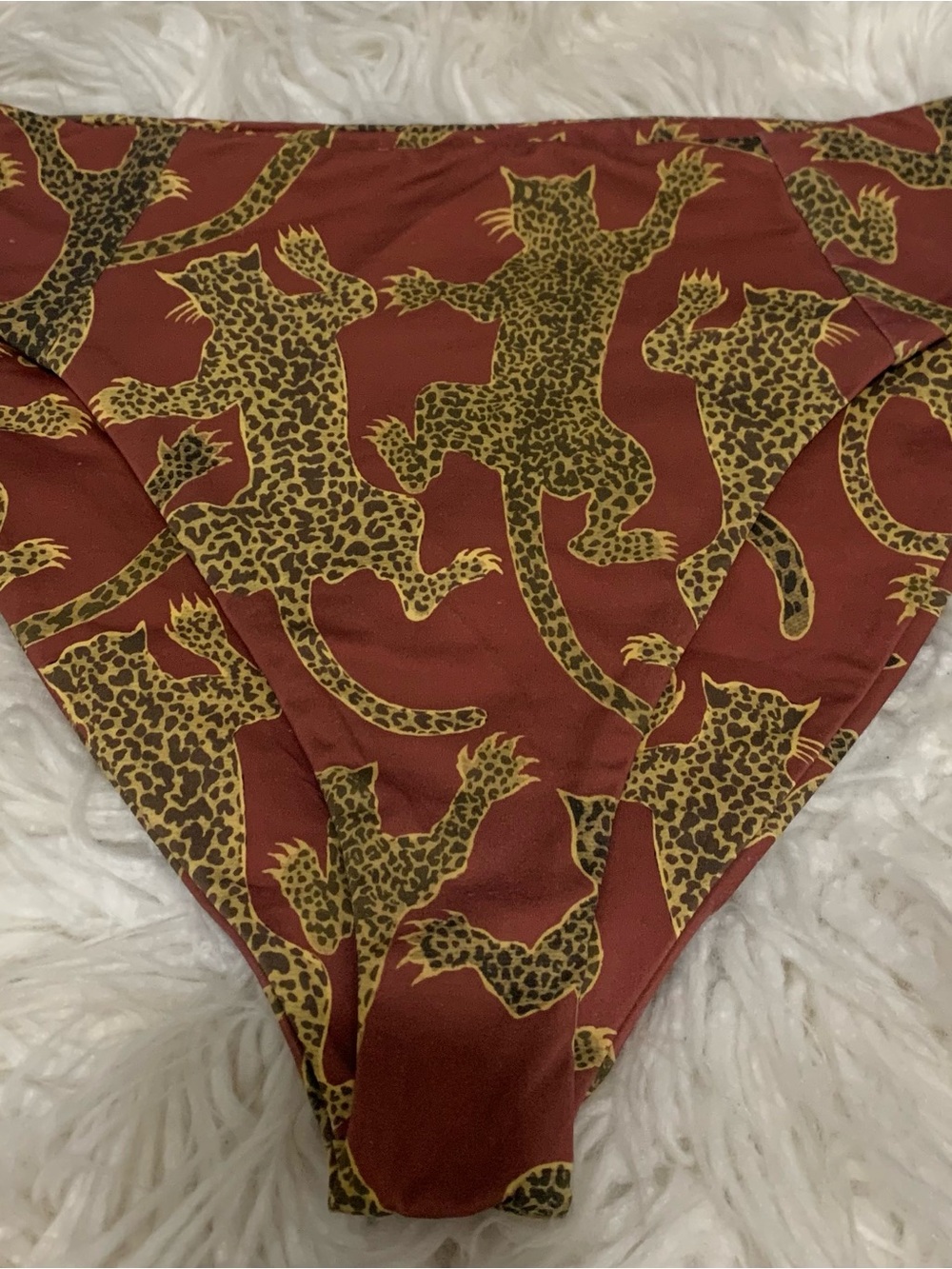 Boys + Arrows Hood Cat Bikini Swimsuit Bottoms Rust Size Large - Picture 3 of 7